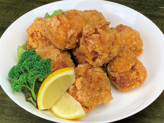 鶏の唐揚げ〜山椒塩とレモン